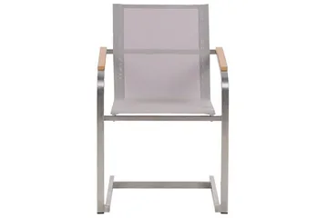 Matsalsset Cosoleto Vit/Beige/Silver, 4-Sits - Vit/Beige/Silver/4-Sits - Utemöbler & utemiljö - Utegrupp - Matgrupp utomhus
