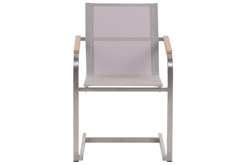 Matsalsset Cosoleto Vit/Beige/Silver, 4-Sits - Vit/Beige/Silver/4-Sits - Utemöbler & utemiljö - Utegrupp - Matgrupp utomhus
