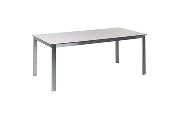 Matsalsset Cosoleto Vit/Beige/Silver, 4-Sits - Vit/Beige/Silver/4-Sits - Utemöbler & utemiljö - Utegrupp - Matgrupp utomhus