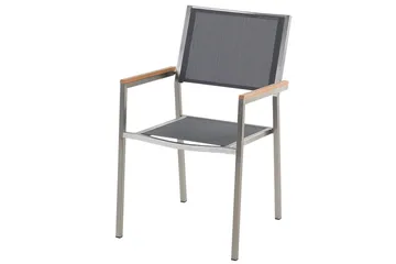 Matsalsset Cosoleto/Grosseto Grå/Silver, 6-Sits - Grå/Silver, 6-Sits - Utemöbler & utemiljö - Utegrupp - Matgrupp utomhus