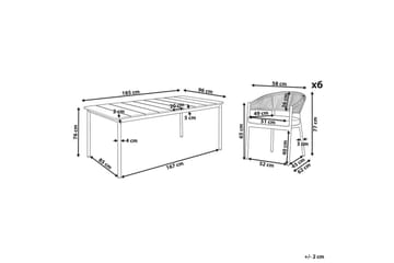 Matsalsset Flavia - Utemöbler & utemiljö - Utegrupp - Matgrupp utomhus