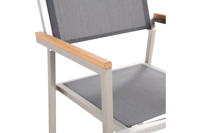 Matsalsset Grosseto Grå/Silver, 6-Sits - Grå/Silver, 6-Sits - Utemöbler & utemiljö - Utegrupp - Matgrupp utomhus