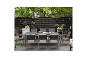 Matsalsset Grosseto Grafitgrå/Svart/Silver, 8-Sits - Grafitgrå/Svart/Silver, 8-Sits - Utemöbler & utemiljö - Utegrupp - Matgrupp utomhus