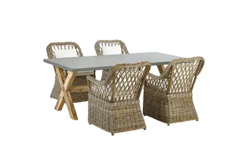 Matsalsset Maros/Olbia 4-Sits - 4-Sits - Utemöbler & utemiljö - Utegrupp - Matgrupp utomhus