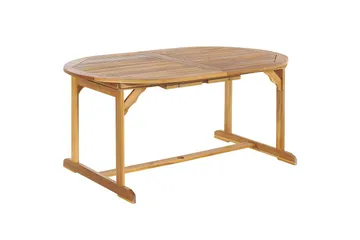 Matsalsset Maui II Ljus trä/Off-white, 8-Sits - Ljus trä/Off-white, 8-Sits - Utemöbler & utemiljö - Utegrupp - Matgrupp utomhus