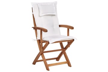 Matsalsset Maui II Ljus trä/Off-white, 8-Sits - Ljus trä/Off-white, 8-Sits - Utemöbler & utemiljö - Utegrupp - Matgrupp utomhus