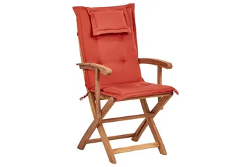 Matsalsset Maui II Ljus trä/röd, 8-Sits - Ljus trä/röd, 8-Sits - Utemöbler & utemiljö - Utegrupp - Matgrupp utomhus