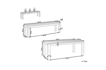 Matsalsset Monsano - Utemöbler & utemiljö - Utegrupp - Matgrupp utomhus