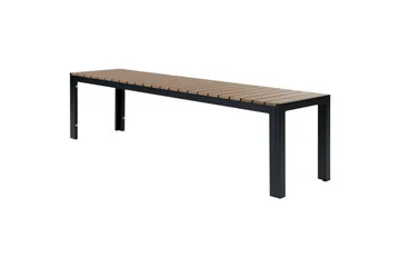 Matsalsset Nardo Ljus trä/svart - Ljus trä/svart - Utemöbler & utemiljö - Utegrupp - Matgrupp utomhus