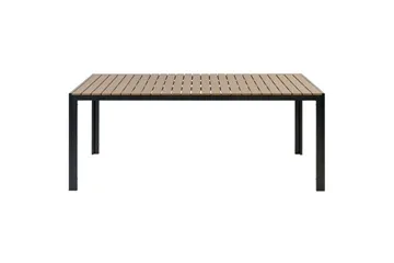 Matsalsset Nardo Ljus trä/svart - Ljus trä/svart - Utemöbler & utemiljö - Utegrupp - Matgrupp utomhus