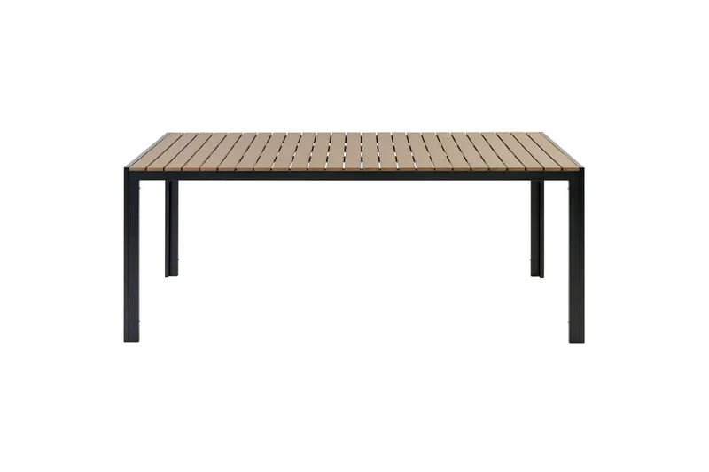 Matsalsset Nardo Ljus trä/svart - Ljus trä/svart - Utemöbler & utemiljö - Utegrupp - Matgrupp utomhus
