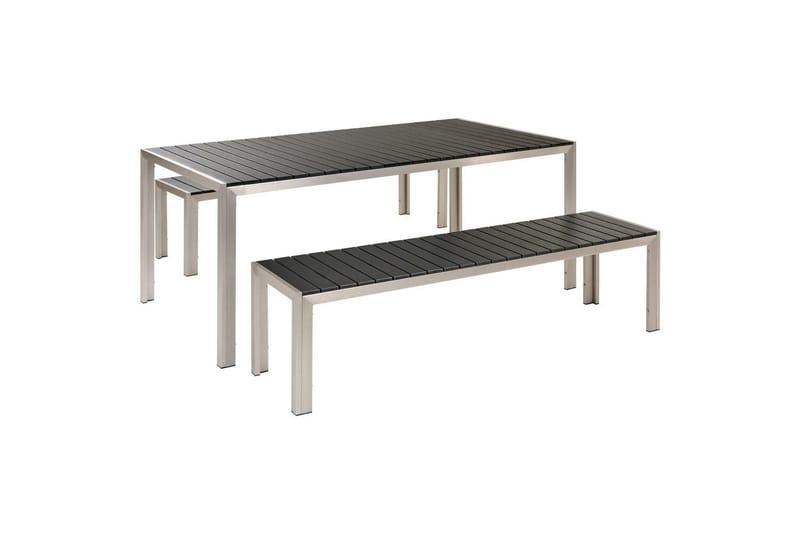 Matsalsset Nardo Svart/Silver, Svart/Silver