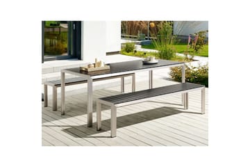 Matsalsset Nardo Svart/Silver - Svart/Silver - Utemöbler & utemiljö - Utegrupp - Matgrupp utomhus