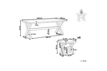 Matsalsset Olbia 6-Sits - 6-Sits - Utemöbler & utemiljö - Utegrupp - Matgrupp utomhus