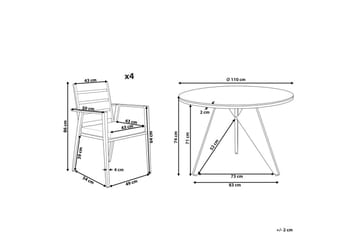Matsalsset Olmetto/Taviano - Utemöbler & utemiljö - Utegrupp - Matgrupp utomhus