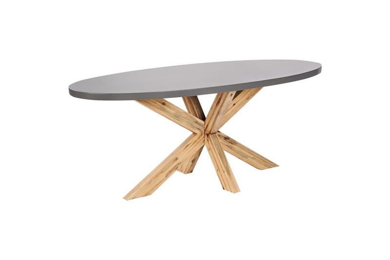 Matsalsset Oristano Grå/Svart/Ljus träfärg, 6-Sits - Grå/Svart/Ljus träfärg, 6-Sits - Utemöbler & utemiljö - Utegrupp - Matgrupp utomhus