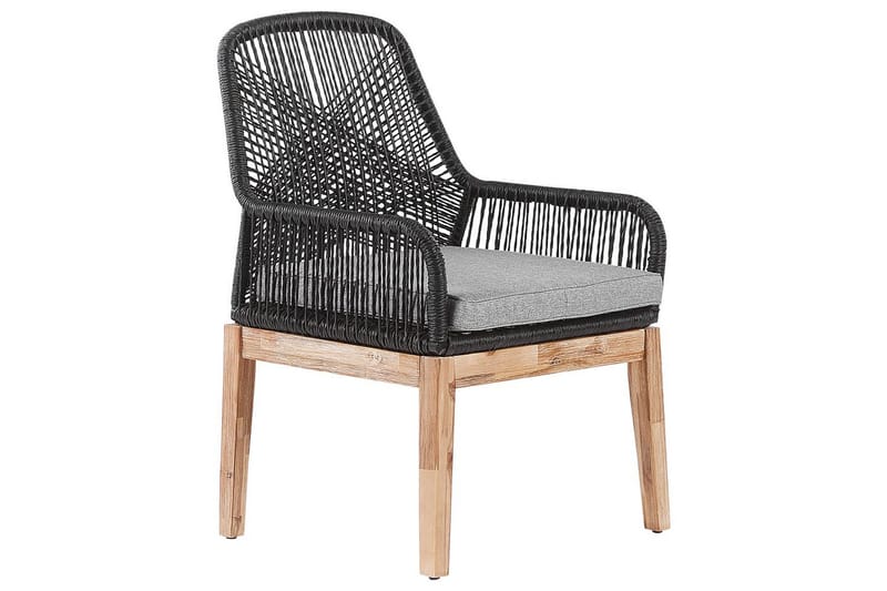 Matsalsset Oristano Grå/Svart/Ljus träfärg, 6-Sits - Grå/Svart/Ljus träfärg, 6-Sits - Utemöbler & utemiljö - Utegrupp - Matgrupp utomhus