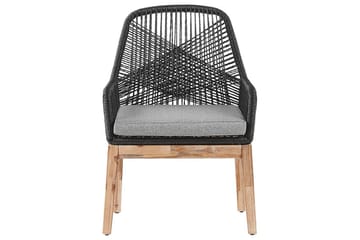 Matsalsset Oristano Grå/Svart/Ljus träfärg, 6-Sits - Grå/Svart/Ljus träfärg, 6-Sits - Utemöbler & utemiljö - Utegrupp - Matgrupp utomhus