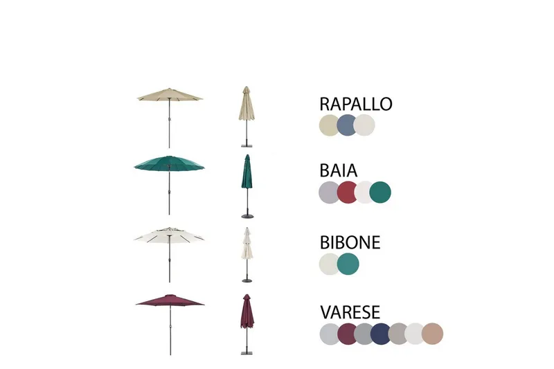 Matsalsset Salento med parasoll - Utemöbler & utemiljö - Utegrupp - Matgrupp utomhus