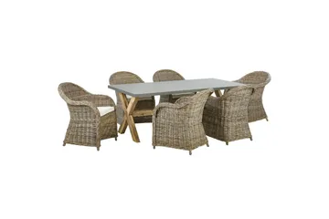 Matsalsset Susua/Olbia 6-Sits - 6-Sits - Utemöbler & utemiljö - Utegrupp - Matgrupp utomhus