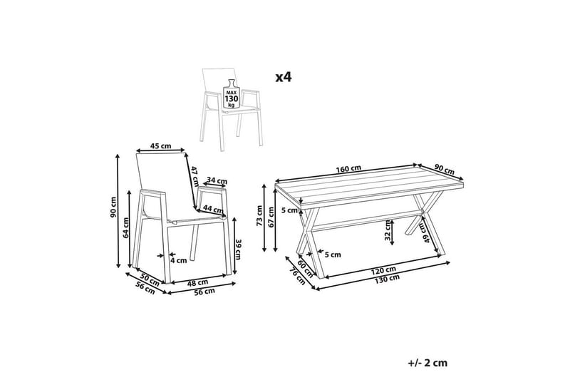 Matsalsset Tiano - Utemöbler & utemiljö - Utegrupp - Matgrupp utomhus