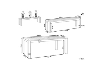 Matsalsset Tuscania - Utemöbler & utemiljö - Utegrupp - Matgrupp utomhus
