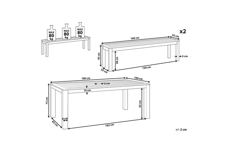 Matsalsset Tuscania - Utemöbler & utemiljö - Utegrupp - Matgrupp utomhus