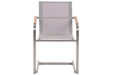 Matsalsset Valcanetto/Cosoleto Vit/Beige/Silver, 8-Sits - Vit/Beige/Silver/8-Sits - Utemöbler & utemiljö - Utegrupp - Matgrupp utomhus
