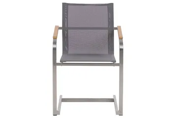 Matsalsset Valcanetto/Cosoleto Vit/Grå/Silver, 6-Sits - Vit/Grå/Silver, 6-Sits - Utemöbler & utemiljö - Utegrupp - Matgrupp utomhus