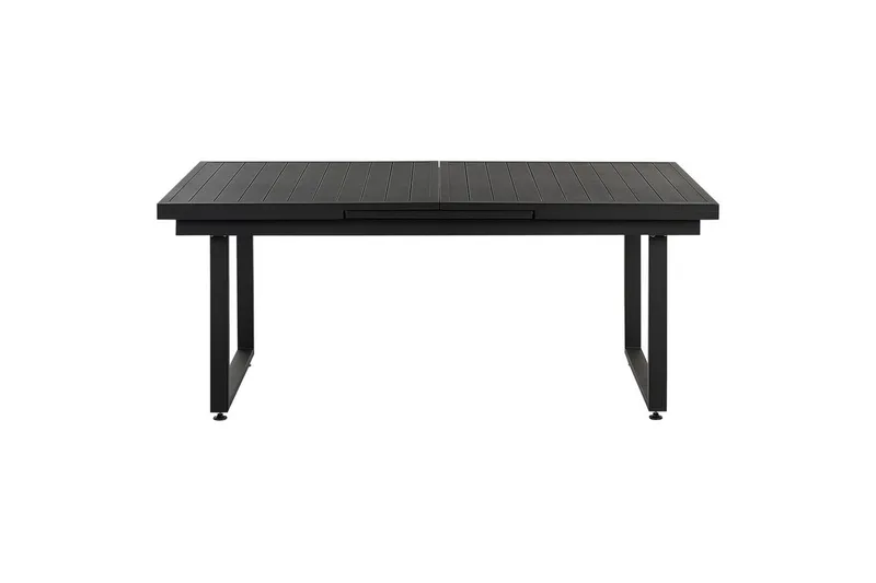 Matsalsset Valcanetto/Taviano Svart/grått/ljust trä, 6-Sits - Svart/grått/ljust trä, 6-Sits - Utemöbler & utemiljö - Utegrupp - Matgrupp utomhus