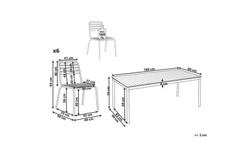 Matsalsset Vallese - Utemöbler & utemiljö - Utegrupp - Matgrupp utomhus