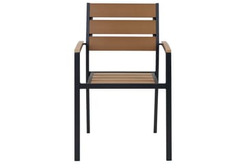 Matsalsset Vernio Ljus trä/svart - Ljus trä/svart - Utemöbler & utemiljö - Utegrupp - Matgrupp utomhus