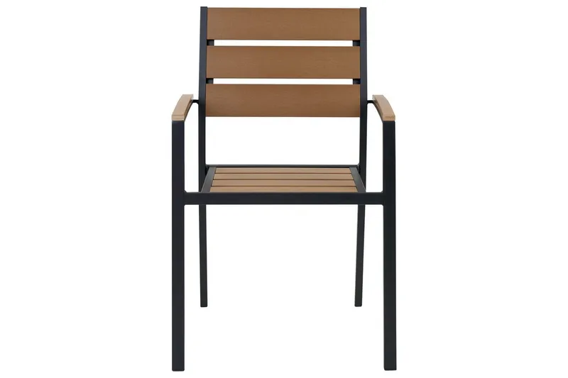 Matsalsset Vernio Ljus trä/svart - Ljus trä/svart - Utemöbler & utemiljö - Utegrupp - Matgrupp utomhus