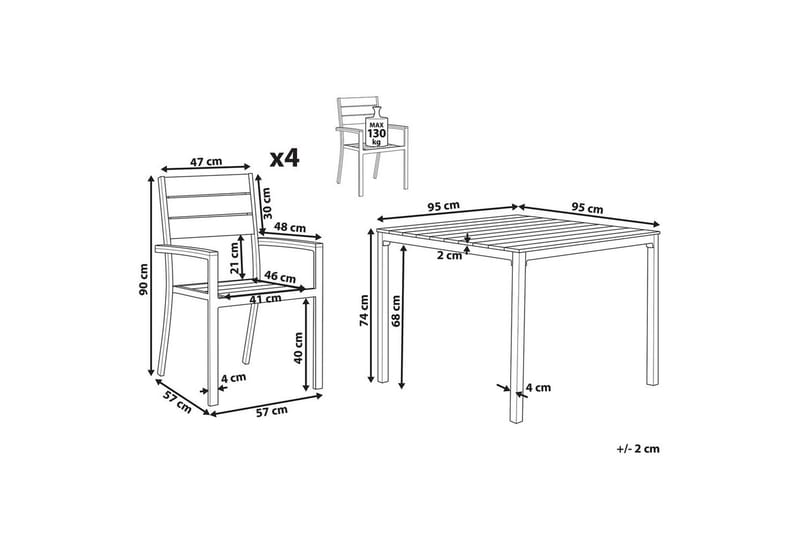Matsalsset Prato - Utemöbler & utemiljö - Utegrupp - Matgrupp utomhus