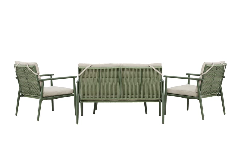 Mazzaro Soffgrupp Utomhus 4-sits - Grön/Beige - Utemöbler & utemiljö - Utegrupp - Soffgrupp utomhus