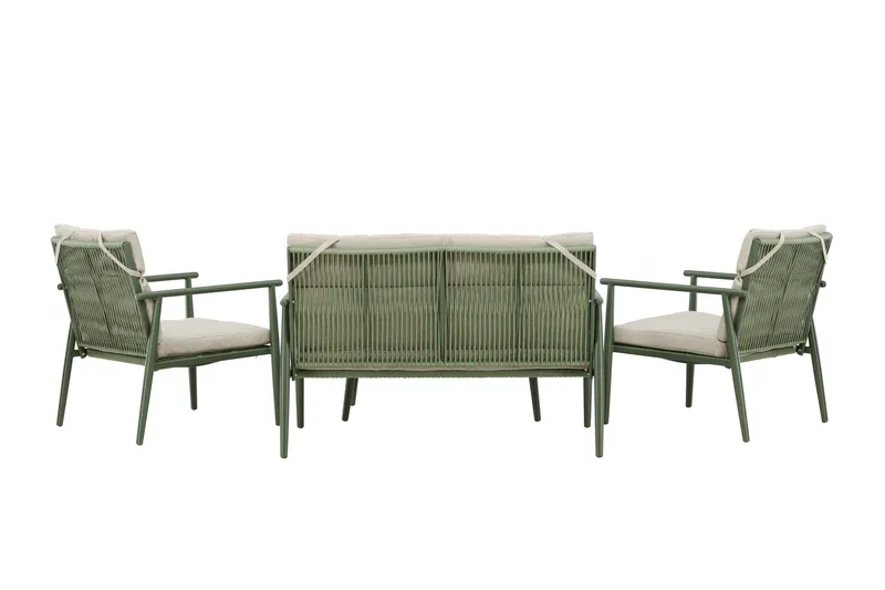 Mazzaro Soffgrupp Utomhus 4-sits - Grön/Beige - Utemöbler & utemiljö - Utegrupp - Soffgrupp utomhus