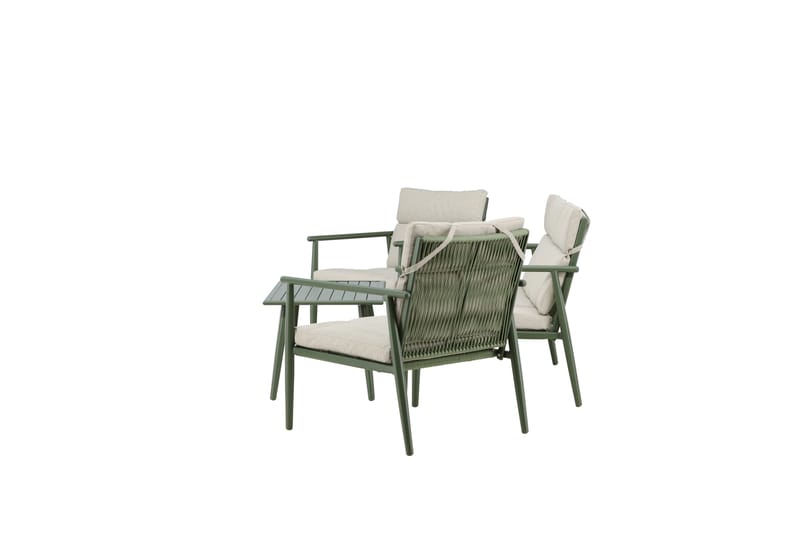 Mazzaro Soffgrupp Utomhus 4-sits - Grön/Beige - Utemöbler & utemiljö - Utegrupp - Soffgrupp utomhus