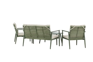 Mazzaro Soffgrupp Utomhus 4-sits - Grön/Beige - Utemöbler & utemiljö - Utegrupp - Soffgrupp utomhus