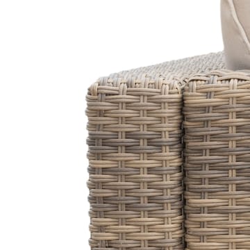 Mendoza l-formad 4-sits soffgrupp i konstrotting för altan och terrass - Brun / Beige dynor - Utemöbler & utemiljö - Utegrupp - Soffgrupp utomhus