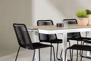 Merlo Matgrupp Utomhus + 6 Utestolar - Vit - Utemöbler & utemiljö - Utegrupp - Matgrupp utomhus