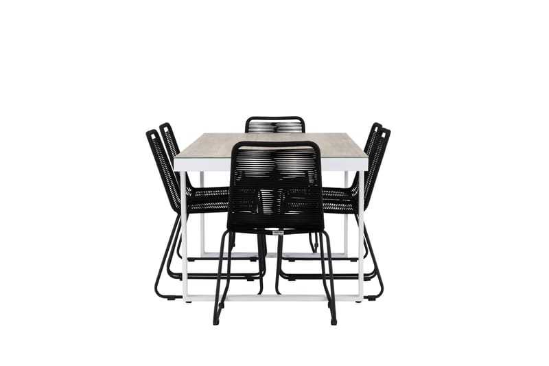 Merlo Matgrupp Utomhus + 6 Utestolar - Vit - Utemöbler & utemiljö - Utegrupp - Matgrupp utomhus