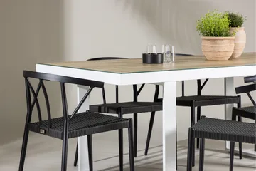 Merlo Matgrupp Utomhus + 6 Utestolar - Vit - Utemöbler & utemiljö - Utegrupp - Matgrupp utomhus