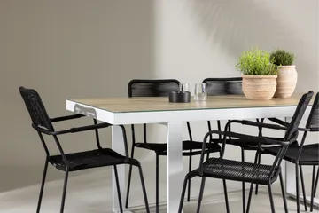 Merlo Matgrupp Utomhus + 6 Utestolar - Vit - Utemöbler & utemiljö - Utegrupp - Matgrupp utomhus