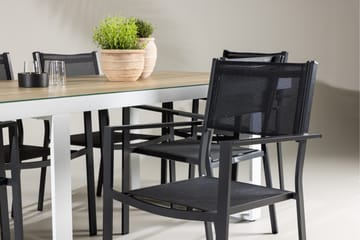 Merlo Matgrupp Utomhus cm Rektangulär med 6 Copacabana Utestolar - Vit - Utemöbler & utemiljö - Utegrupp - Matgrupp utomhus