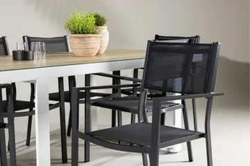 Merlo Matgrupp Utomhus cm Rektangulär med 6 Copacabana Utestolar - Vit - Utemöbler & utemiljö - Utegrupp - Matgrupp utomhus