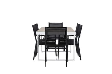 Merlo Matgrupp Utomhus cm Rektangulär med 6 Copacabana Utestolar - Vit - Utemöbler & utemiljö - Utegrupp - Matgrupp utomhus