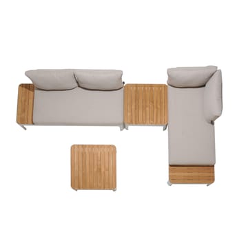 Modulset för utomhusbruk Portals 2x 2-sitssoffor + 2x soffbord - korallsand - Utemöbler & utemiljö - Utegrupp - Soffgrupp utomhus