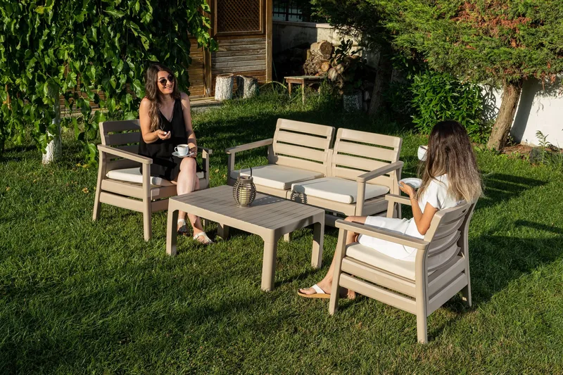 Momira Loungegrupp utomhus - Desert Beige - Utemöbler & utemiljö - Utegrupp - Soffgrupp utomhus