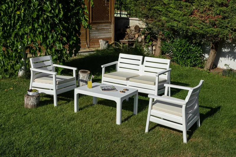 Momira Loungegrupp utomhus, Vit