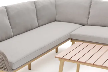 Morrocco Loungegrupp utomhus med repdetaljer för altan och terrass - Brun - Utemöbler & utemiljö - Utegrupp - Soffgrupp utomhus